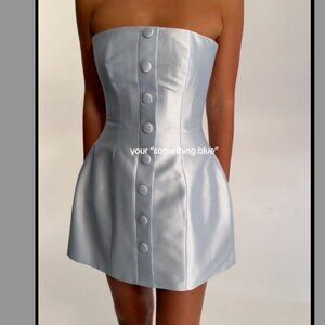 KYHA Edie Mini Dress in Ice Blue